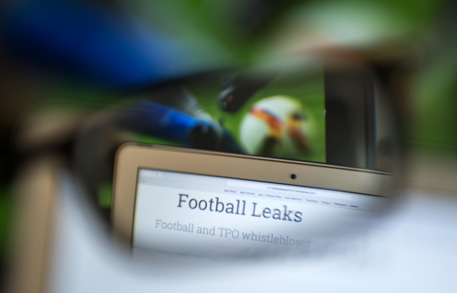 Главная страница сайта Football Leaks. Фото / Der Spiegel
