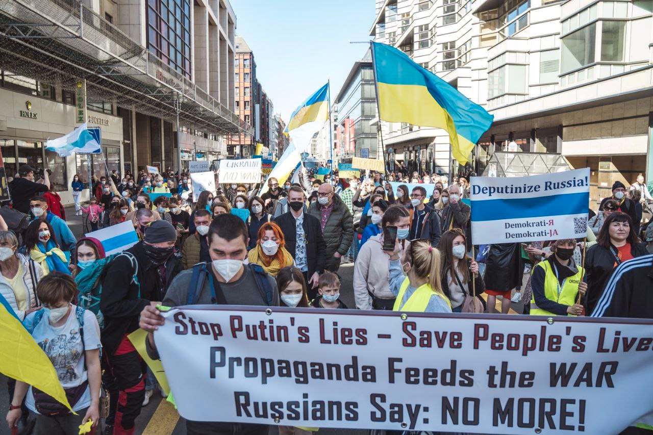 Фото: митинг в Берлине против войны в Украине / «Протестный Берлин» / Telegram