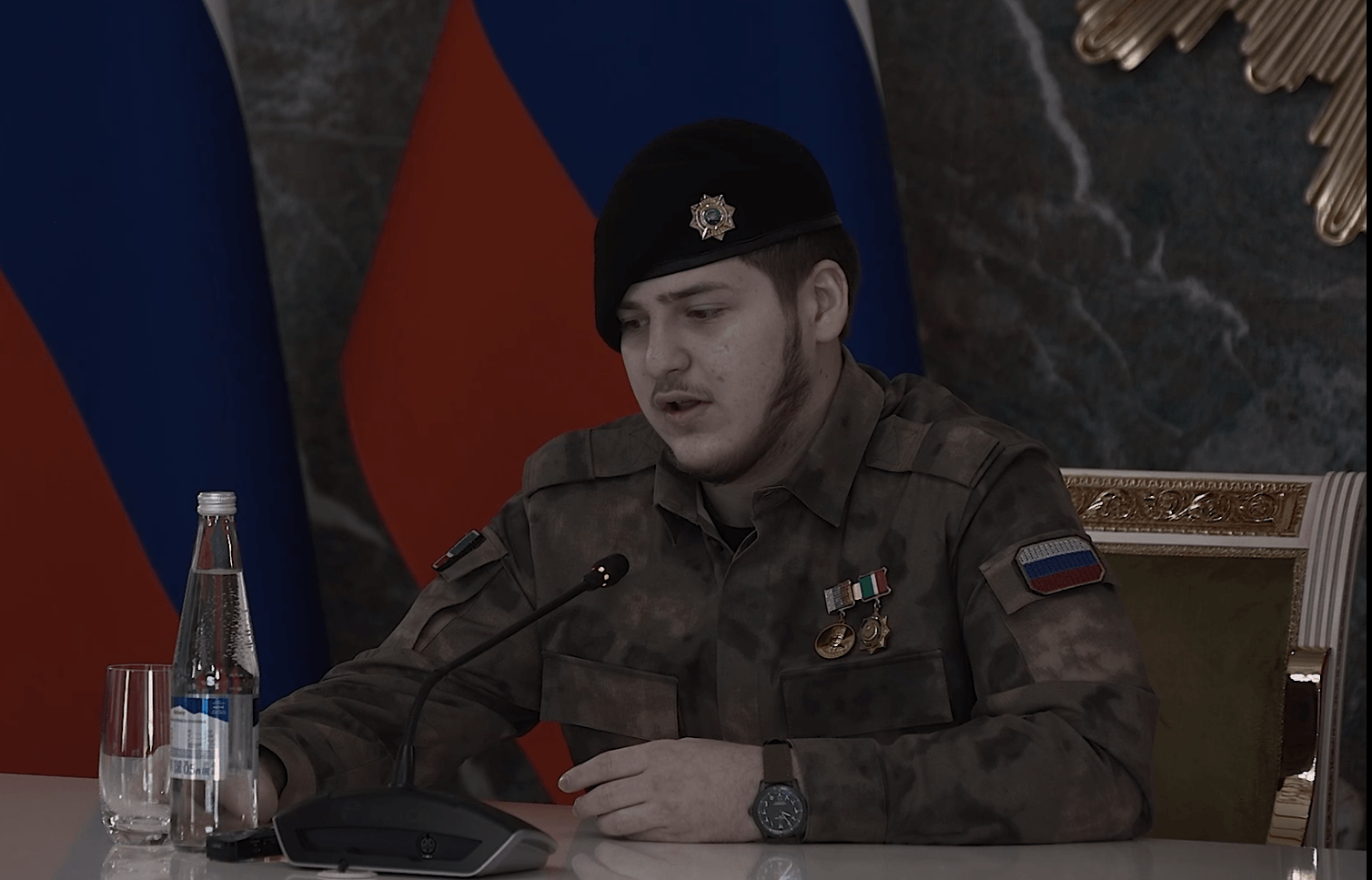 Адам Кадыров на видео, записанном 15 января. Источник: Telegram-канал Рамзана Кадырова