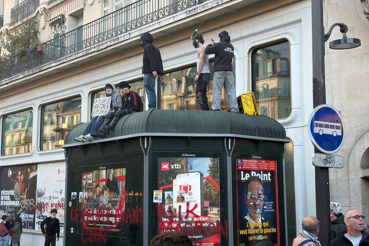 Протесты в Париже, 17 октября 2026 года. Фото: The Insider